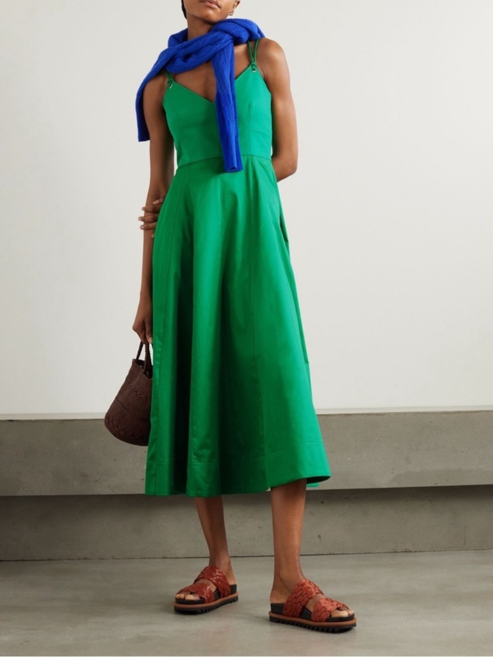 La Ligne Evelyn Dress in Kelly Green